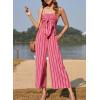 image:imageDokotoo Jumpsuits for Women 2025 Summer Floral Rompers Overalls with PocketsRosestriped