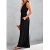 image:imageDokotoo Sleeveless Jumpsuit for Womens Dressy Casual 2025 One Piece Romper OutfitsBlack