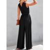 image:imageDokotoo Sleeveless Jumpsuit for Womens Dressy Casual 2025 One Piece Romper OutfitsBlack