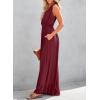 image:imageDokotoo Sleeveless Jumpsuit for Womens Dressy Casual 2025 One Piece Romper OutfitsBurgundy