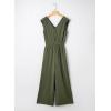 image:imageDokotoo Sleeveless Jumpsuit for Womens Dressy Casual 2025 One Piece Romper OutfitsNew Fabricarmy Green