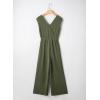 image:imageDokotoo Sleeveless Jumpsuit for Womens Dressy Casual 2025 One Piece Romper OutfitsNew Fabricarmy Green