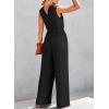 image:imageDokotoo Sleeveless Jumpsuit for Womens Dressy Casual 2025 One Piece Romper OutfitsNew Fabricblack