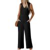 image:imageDokotoo Sleeveless Jumpsuit for Womens Dressy Casual 2025 One Piece Romper OutfitsNew Fabricblack