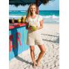 image:imageDokotoo Womens Casual Rompers Loose Overalls One Piece Sleeveless Wide Leg Short Pant Jumpsuits With PocketsApricot