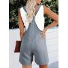 image:imageDokotoo Womens Casual Rompers Loose Overalls One Piece Sleeveless Wide Leg Short Pant Jumpsuits With PocketsBeau Blue