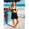 image:imageDokotoo Womens Casual Rompers Loose Overalls One Piece Sleeveless Wide Leg Short Pant Jumpsuits With PocketsBlack