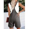 image:imageDokotoo Womens Casual Rompers Loose Overalls One Piece Sleeveless Wide Leg Short Pant Jumpsuits With PocketsMedium Grey