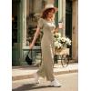 image:imageDokotoo Womens Dressy Casual One Piece Jumpsuits Short Sleeve Wide Leg Pants Rompers Vacation Summer OutfitsApricot