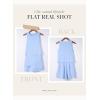 image:imageDokotoo Womens Summer Jumpsuits 2026 Casual Ruffle Chiffon Sleeveless RompersRuffle Blue