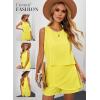 image:imageDokotoo Womens Summer Jumpsuits 2026 Casual Ruffle Chiffon Sleeveless RompersRuffle Yellow 01