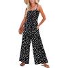 image:imageDokotoo Jumpsuits for Women 2025 Summer Floral Rompers Overalls with PocketsBlackpolka Dots