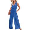 image:imageDokotoo Sleeveless Jumpsuit for Womens Dressy Casual 2025 One Piece Romper OutfitsSky Blue