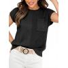 image:imageDokotoo Asymmetrical Summer Knit Tops for Women Sleeveless Crewneck T Shirts Casual Lightweight Blouses ShirtsBlack