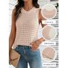 image:imageDokotoo Sleeveless Sweater Tops for Women 2026 Crochet Tank Top Summer Clothes Beach Vacation Outfits Resort WearApricot