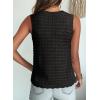 image:imageDokotoo Sleeveless Sweater Tops for Women 2026 Crochet Tank Top Summer Clothes Beach Vacation Outfits Resort WearBlack