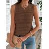 image:imageDokotoo Sleeveless Sweater Tops for Women 2026 Crochet Tank Top Summer Clothes Beach Vacation Outfits Resort WearBrown