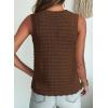 image:imageDokotoo Sleeveless Sweater Tops for Women 2026 Crochet Tank Top Summer Clothes Beach Vacation Outfits Resort WearBrown
