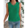 image:imageDokotoo Sleeveless Sweater Tops for Women 2026 Crochet Tank Top Summer Clothes Beach Vacation Outfits Resort WearGreen