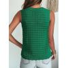 image:imageDokotoo Sleeveless Sweater Tops for Women 2026 Crochet Tank Top Summer Clothes Beach Vacation Outfits Resort WearGreen