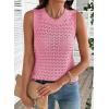 image:imageDokotoo Sleeveless Sweater Tops for Women 2026 Crochet Tank Top Summer Clothes Beach Vacation Outfits Resort WearPink