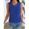 image:imageDokotoo Sleeveless Sweater Tops for Women 2026 Crochet Tank Top Summer Clothes Beach Vacation Outfits Resort WearRoyal Blue