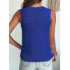 image:imageDokotoo Sleeveless Sweater Tops for Women 2026 Crochet Tank Top Summer Clothes Beach Vacation Outfits Resort WearRoyal Blue