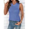 image:imageDokotoo Sleeveless Sweater Tops for Women 2026 Crochet Tank Top Summer Clothes Beach Vacation Outfits Resort WearSky Blue