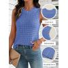 image:imageDokotoo Sleeveless Sweater Tops for Women 2026 Crochet Tank Top Summer Clothes Beach Vacation Outfits Resort WearSky Blue