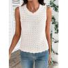 image:imageDokotoo Sleeveless Sweater Tops for Women 2026 Crochet Tank Top Summer Clothes Beach Vacation Outfits Resort WearWhite