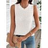 image:imageDokotoo Sleeveless Sweater Tops for Women 2026 Crochet Tank Top Summer Clothes Beach Vacation Outfits Resort WearWhite