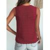 image:imageDokotoo Sleeveless Sweater Tops for Women 2026 Crochet Tank Top Summer Clothes Beach Vacation Outfits Resort WearWine Red