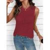 image:imageDokotoo Sleeveless Sweater Tops for Women 2026 Crochet Tank Top Summer Clothes Beach Vacation Outfits Resort WearWine Red