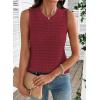 image:imageDokotoo Sleeveless Sweater Tops for Women 2026 Crochet Tank Top Summer Clothes Beach Vacation Outfits Resort WearWine Red