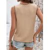 image:imageDokotoo Vest Tops for Women 2026 Button Up Color Block Casual Sweater Vests Trendy Spring Summer TopsApricot