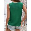 image:imageDokotoo Vest Tops for Women 2026 Button Up Color Block Casual Sweater Vests Trendy Spring Summer TopsGreen