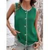 image:imageDokotoo Vest Tops for Women 2026 Button Up Color Block Casual Sweater Vests Trendy Spring Summer TopsGreen