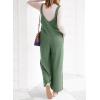image:imageDokotoo Womens Baggy Overalls 2026 Wide Leg Jumpsuits Floral Pants Casual Loose Sleeveless Rompers with PocketsGreen