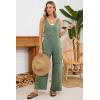 image:imageDokotoo Womens Baggy Overalls 2026 Wide Leg Jumpsuits Floral Pants Casual Loose Sleeveless Rompers with PocketsGreen