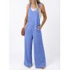 image:imageDokotoo Womens Baggy Overalls 2026 Wide Leg Jumpsuits Floral Pants Casual Loose Sleeveless Rompers with PocketsSky Blue