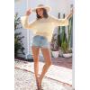 image:imageDokotoo Womens Summer Crochet Hollow Out Sweater Bell Sleeve Beach Coverup Casual Pullover Shirt Tops Vacation OutfitsBeige