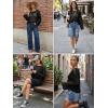 image:imageDokotoo Womens Summer Crochet Hollow Out Sweater Bell Sleeve Beach Coverup Casual Pullover Shirt Tops Vacation OutfitsBlack