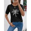 image:imageDokotoo Womens Summer Short Sleeve Sweater Pullover Knit Top Beach Vacation ClothesBlack
