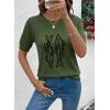 image:imageDokotoo Womens Summer Short Sleeve Sweater Pullover Knit Top Beach Vacation ClothesVineyard Green