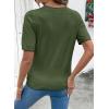 image:imageDokotoo Womens Summer Short Sleeve Sweater Pullover Knit Top Beach Vacation ClothesVineyard Green