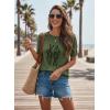 image:imageDokotoo Womens Summer Short Sleeve Sweater Pullover Knit Top Beach Vacation ClothesVineyard Green