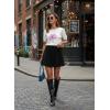 image:imageDokotoo Womens Summer Short Sleeve Sweater Pullover Knit Top Beach Vacation ClothesWhite
