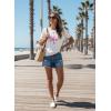 image:imageDokotoo Womens Summer Short Sleeve Sweater Pullover Knit Top Beach Vacation ClothesWhite