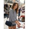 image:imageDokotoo Womens Wool Blend Sweaters Crewneck 34 Sleeve for Spring Summer 2026 Trendy Ruffle Casual Knit Pullover TopsMedium Grey