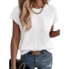 image:imageDokotoo Asymmetrical Summer Knit Tops for Women Sleeveless Crewneck T Shirts Casual Lightweight Blouses ShirtsWhite